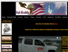 Tablet Screenshot of hatbuddy.com